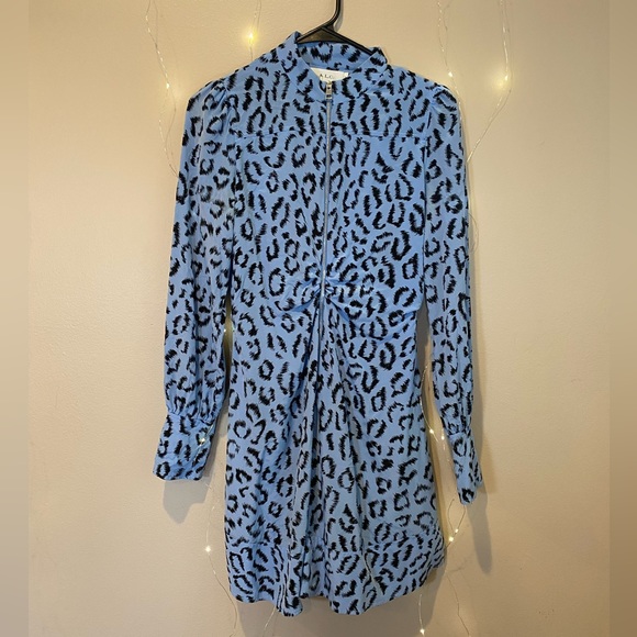 $550 A.L.C Marcella Leopard Print Dress - Picture 10 of 14